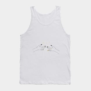 Gemini zodiac sign. Minimal zodiac constellation composition. Tank Top